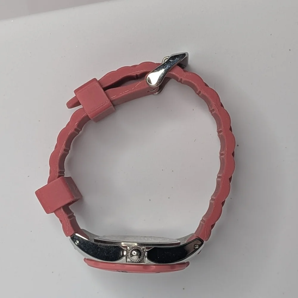 Invicta Angel Watch Women's Silicone Chronograph 30M Quartz Pink & Silver 0706